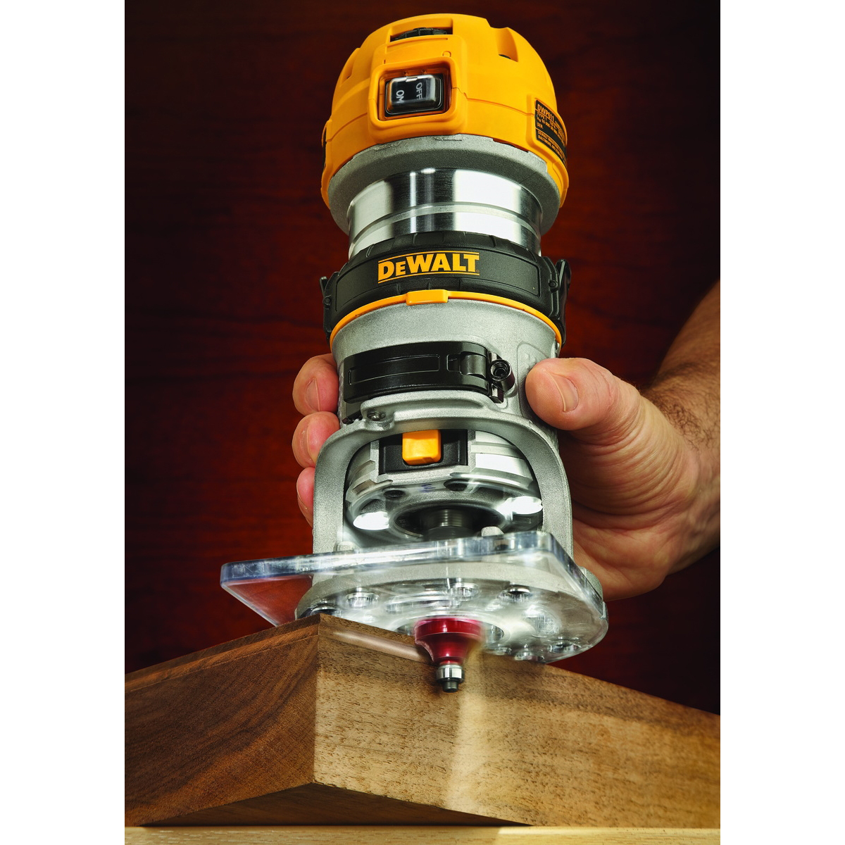 DEWALT DWP611 Compact Router with LED, 7 A, 16,000 to 27,000 rpm Load Speed, 1-1/2 in Max Stroke - 4