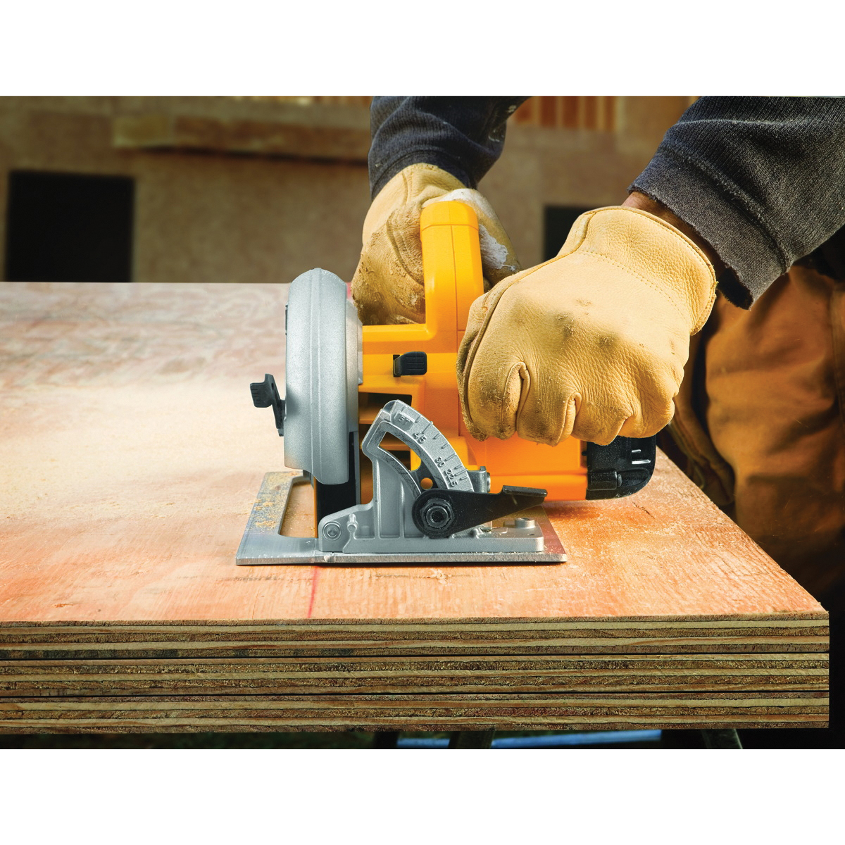 DEWALT DWE575 Circular Saw, 15 A, 7-1/4 in Dia Blade, 2 in at 45 deg, 2.55 in at 90 deg D Cutting, 5/8 in Arbor - 4