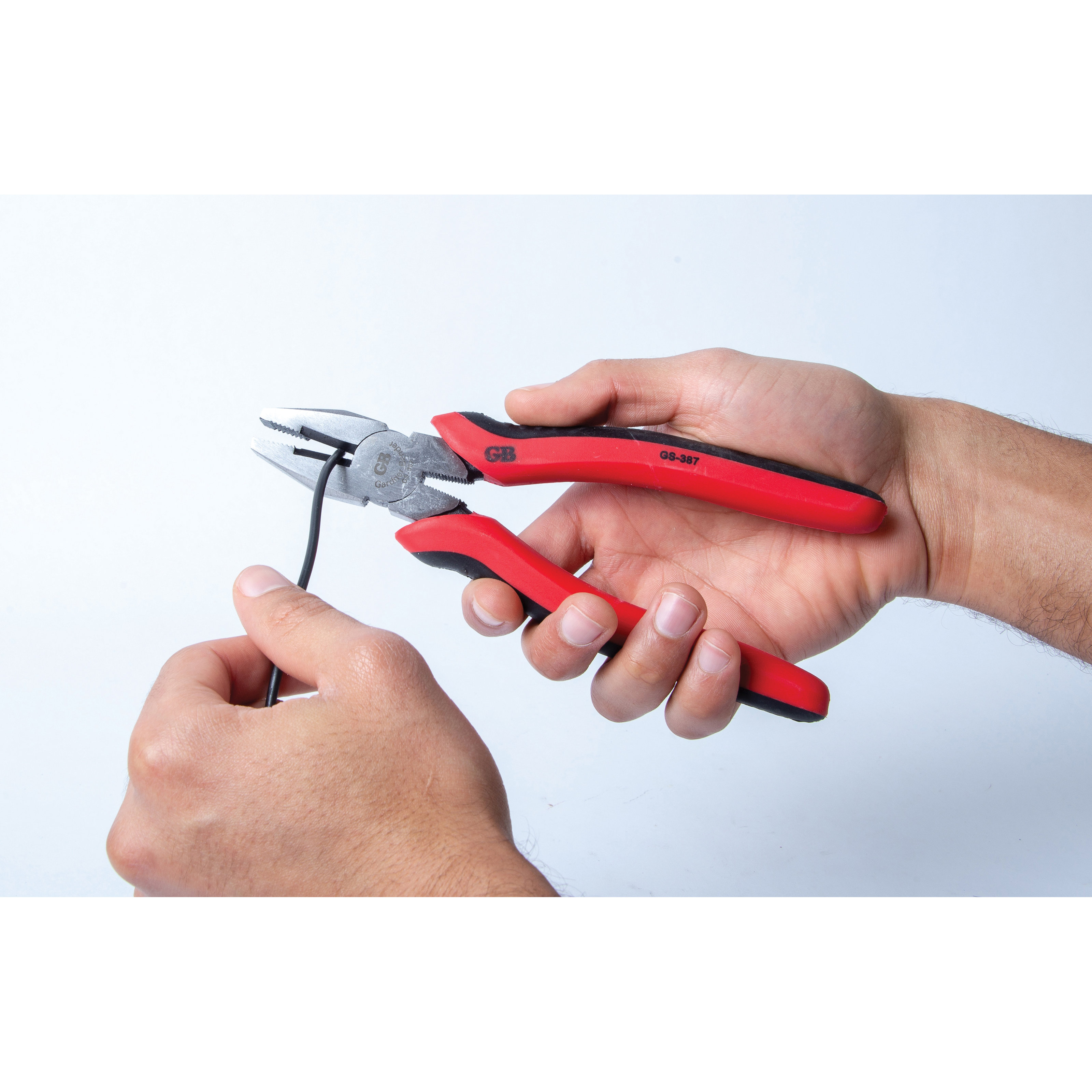 Gardner Bender GS-387 Lineman's Pliers, 7-1/2 in OAL, 1-1/4 in Jaw Opening, Red Handle, Comfort Grip Handle - 3