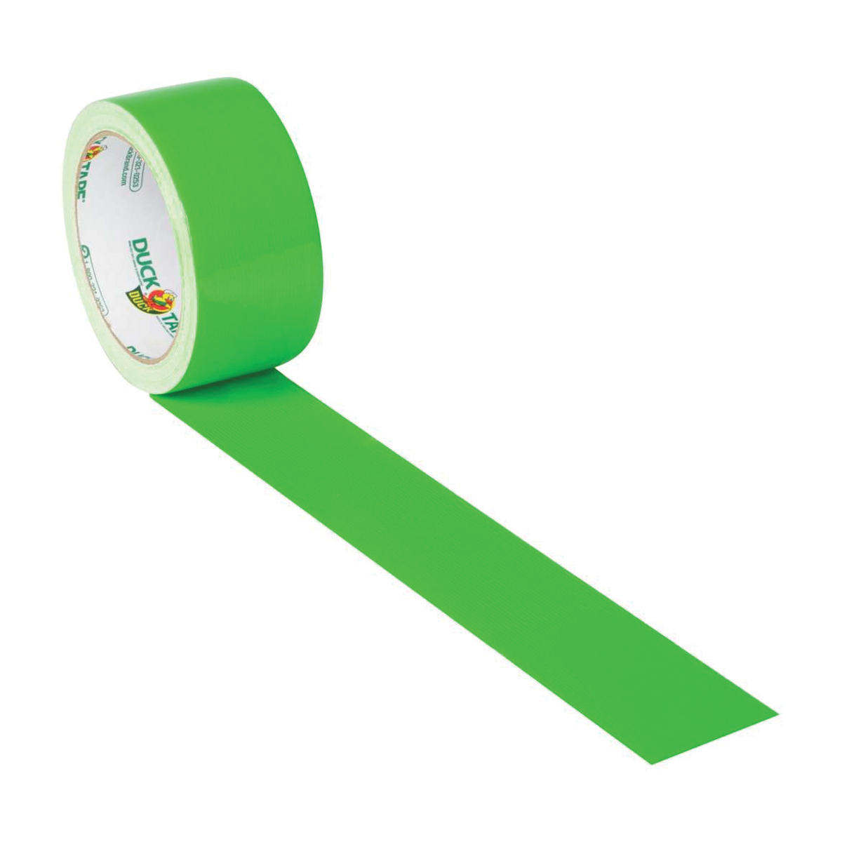 Duck 1265018 Duct Tape, 15 yd L, 1.88 in W, Vinyl Backing, Neon Green - 3