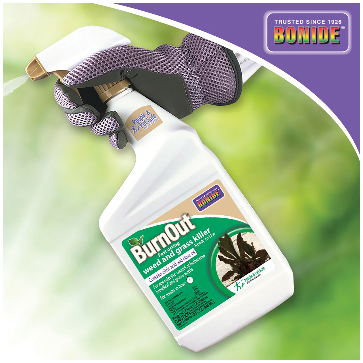 Bonide 7490 Weed and Grass Killer, Liquid, Light Yellow/White, 1 qt Bottle - 2