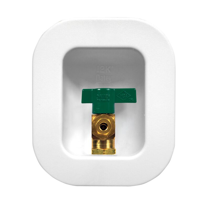 Oatey 39130 Ice Maker Outlet Box, 4 in H x 3-1/4 in W x 2-1/2 in D Dimensions, Polystyrene - 2
