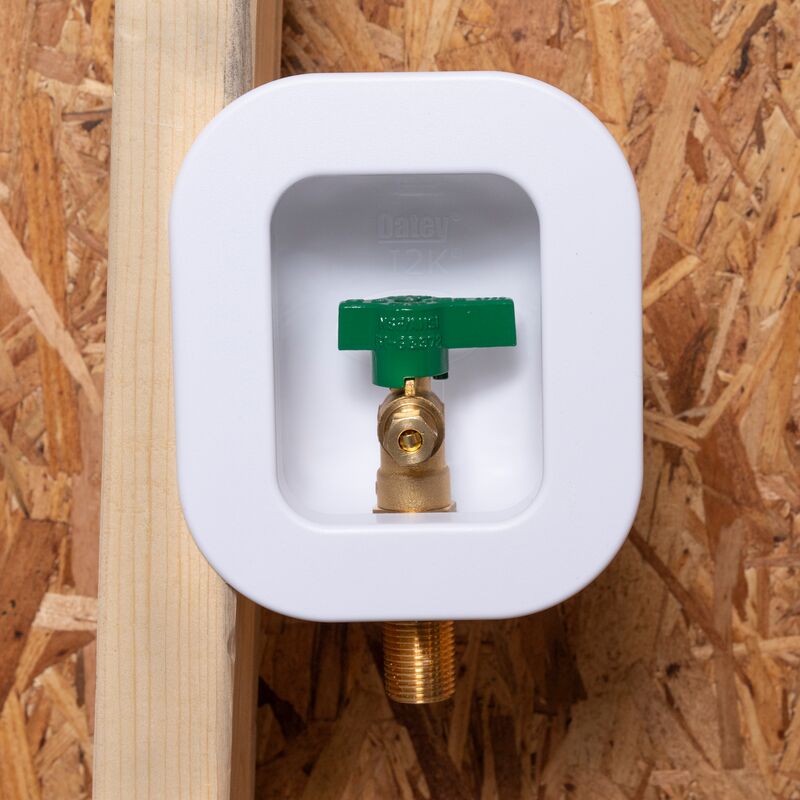 Oatey 39130 Ice Maker Outlet Box, 4 in H x 3-1/4 in W x 2-1/2 in D Dimensions, Polystyrene - 3