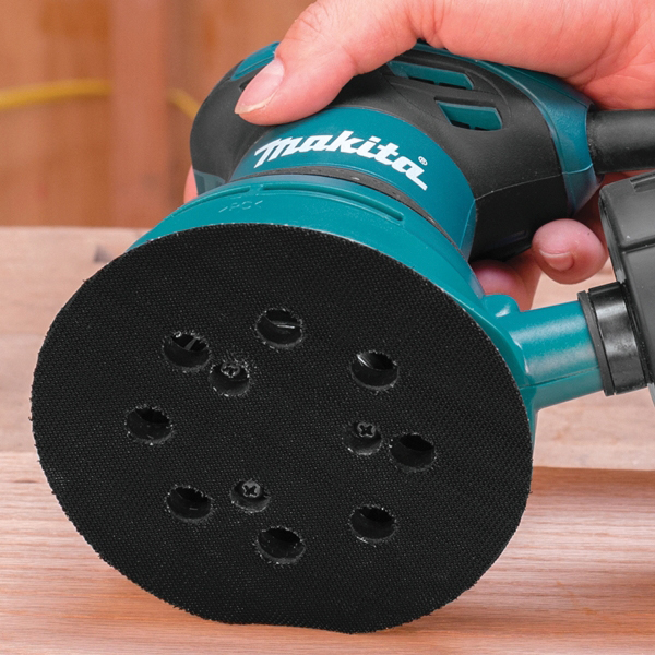 Makita 743081-8 Backing Pad with Hook and Loop Attachment, 5 in Dia, Rubber - 3