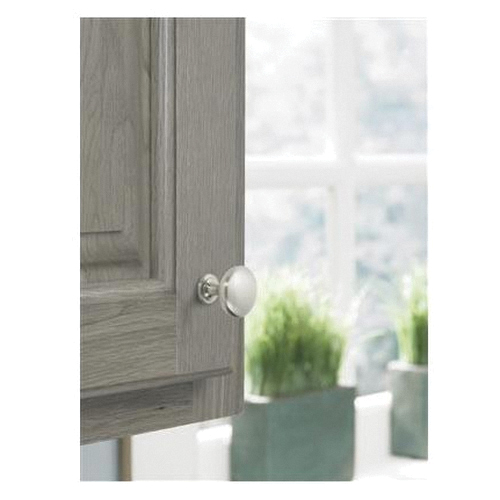 Amerock Edona Series BP53005G10 Cabinet Knob, 1-1/8 in Projection, Zinc, Satin Nickel - 4