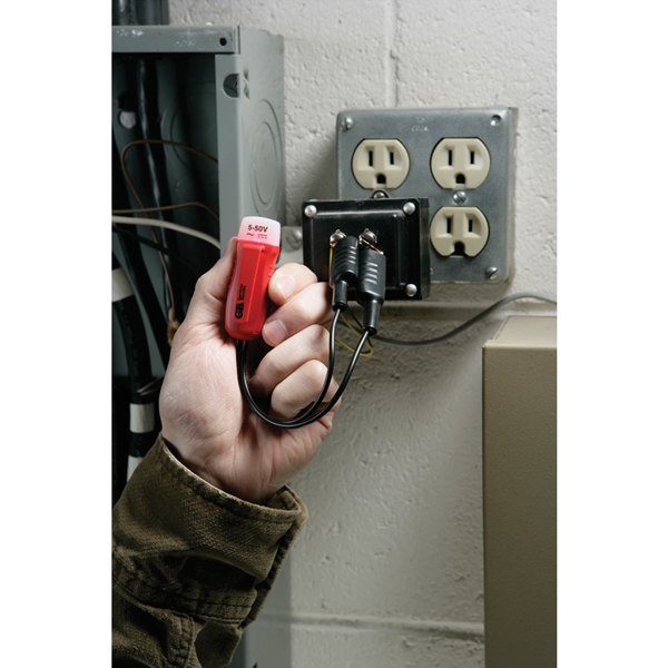 Gardner Bender GET-3202 Twin Probe Circuit Tester, 5 to 50 V, Functions: Voltage, Red - 1