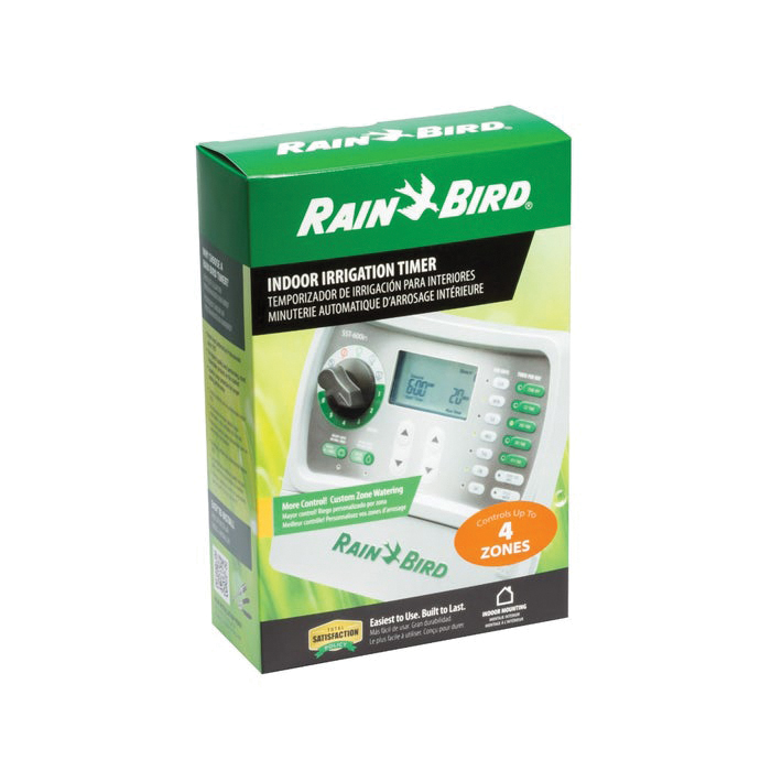 Rain Bird SST400IN Irrigation Timer, 120 V, 4-Zone, 1-Program, Digital Display, Wall - 3