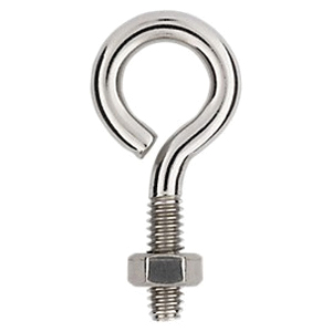 National Hardware N221-572 Eye Bolt, 1/4-20 Thread, Coarse Thread, 0.87 in L Thread, 0.56 in ID Dia Eye, 1.02 in L Shank - 4