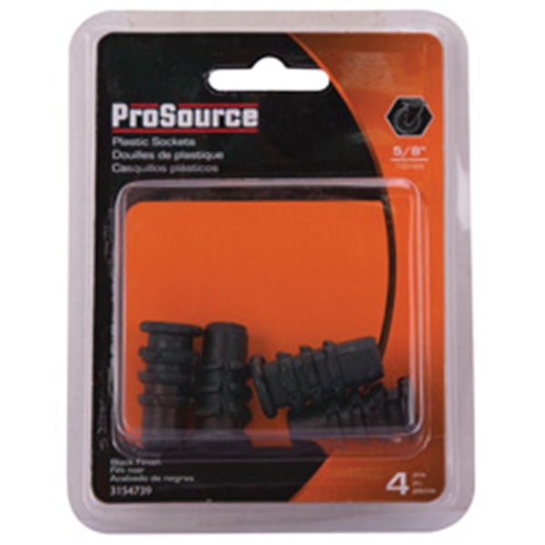 ProSource FE-S804-PS Furniture Socket, Plastic, Black - 2