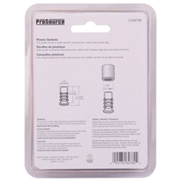 ProSource FE-S804-PS Furniture Socket, Plastic, Black - 3