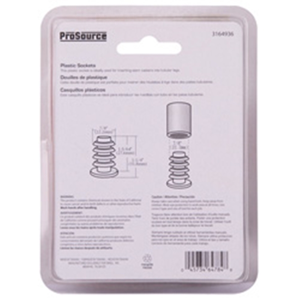 ProSource FE-S806-PS Furniture Socket, Plastic, Black - 3