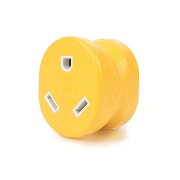 Camco USA 55223 Adapter, 30 A Female, 15 A Male, 125 V, Male, Female - 2