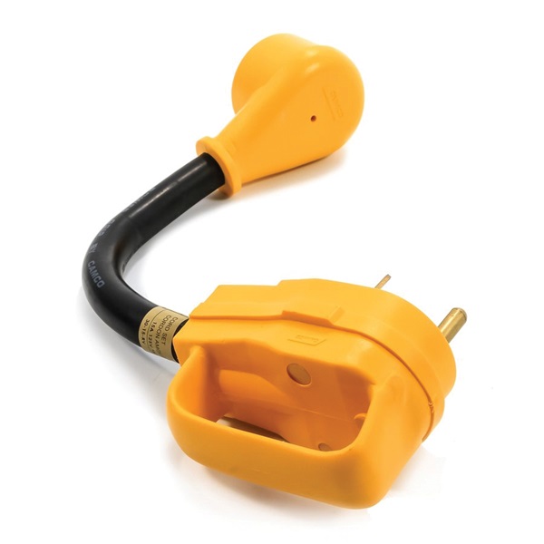 Camco USA 55153 Dogbone Adapter, 15, 30 A, 125 V, Male, Female - 4