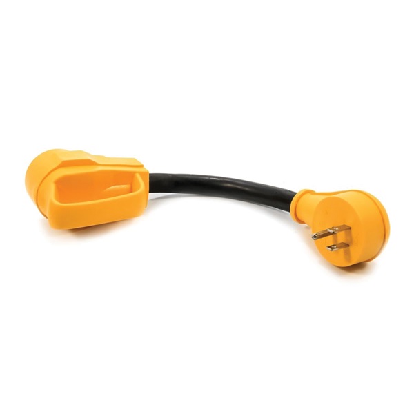 Camco USA 55163 Dogbone Adapter, 15, 30 A, 125 V, Male, Female - 5
