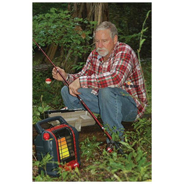 Mr. Heater F232000 Portable Buddy Heater, 9 in W, 15 in H, 4000, 9000 Btu Heating, Propane, Gray/Red - 3