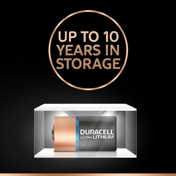 Duracell DLCR2B2PK Ultra Battery, 3 V Battery, 780 mAh, Lithium, Manganese Dioxide - 2