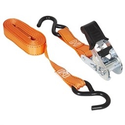 Keeper 05506 Tie-Down, 1 in W, 15 ft L, Polyester, Yellow, 500 lb, S-Hook End Fitting - 3