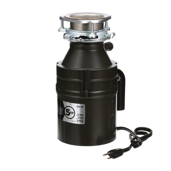 InSinkErator 75993 Garbage Disposal, 26 oz Grinding Chamber, 0.75 hp Motor, 120 V, Steel, 3 Years Warranty - 3