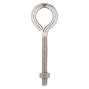 National Hardware N221-655 Eye Bolt, 3/8-16 Thread, Coarse Thread, 3 in L Thread, 1 in ID Dia Eye, 3.35 in L Shank - 4