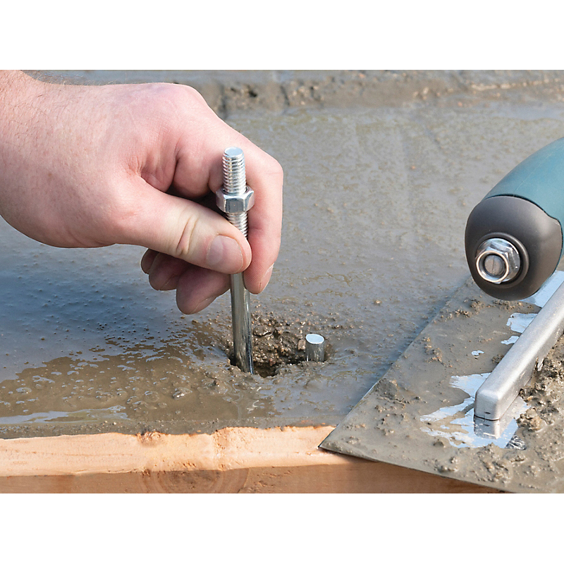National Hardware 2195BC Series N232-959 J-Bolt, 3/8 in Thread, 2-1/4 in L Thread, 5 in L, 225 lb Working Load, Steel - 4
