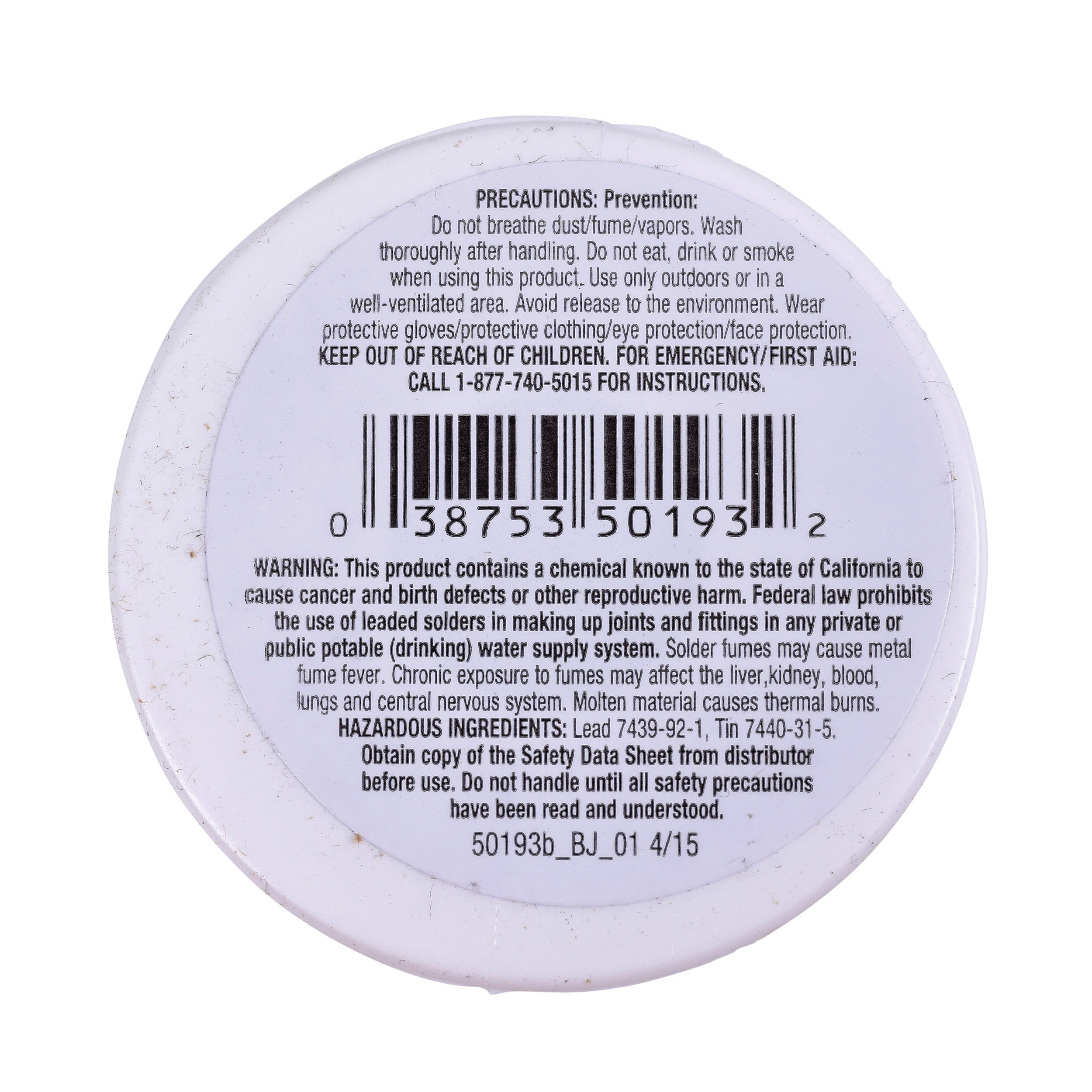 Oatey 50193 Acid Core Wire Solder, 1/2 lb, Solid, Silver, 360 to 460 deg F Melting Point - 2