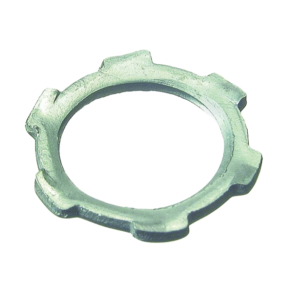 Halex 96194 Conduit Locknut, 1-1/4 in, Steel, Zinc - 2