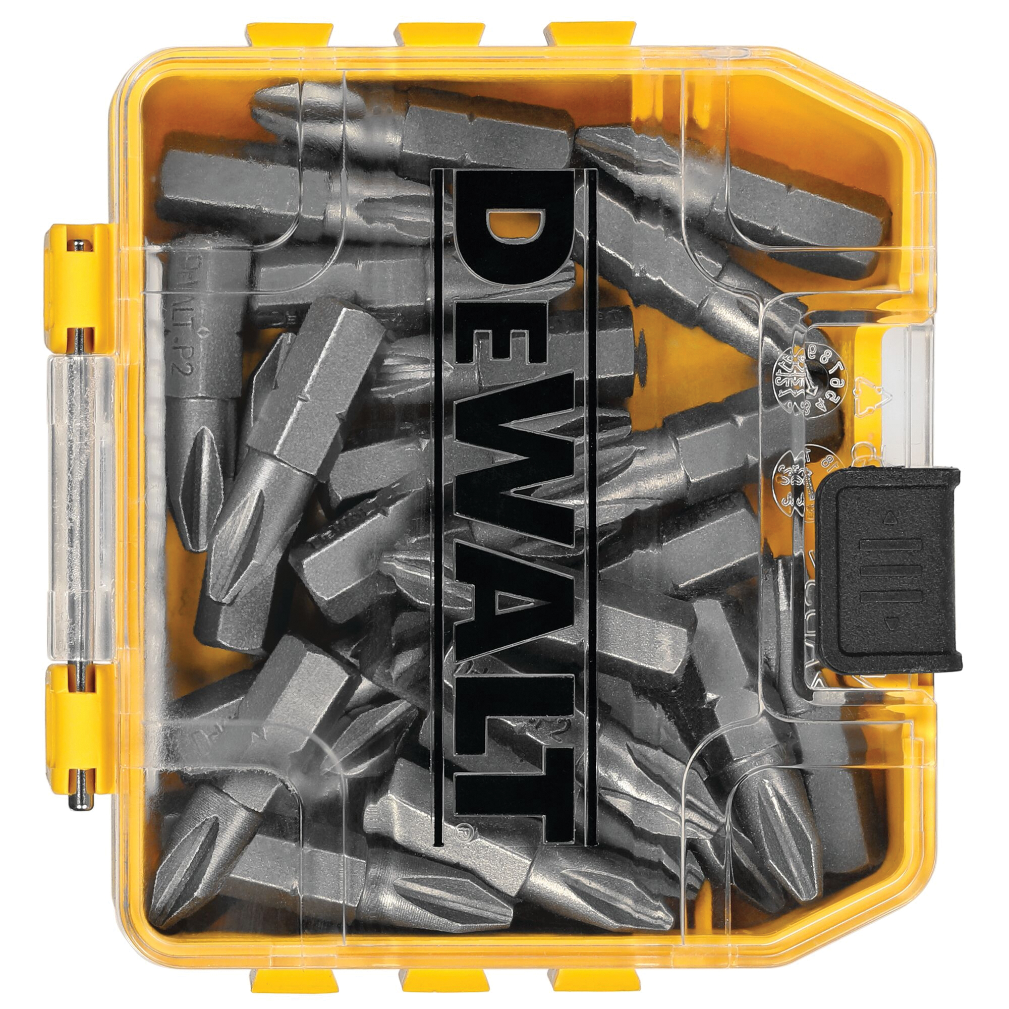 DEWALT DWAF2002B25 Insert Bit Tip, #2 Drive, Phillips Drive, 1/4 in Shank, Hex Shank, 1 in L, Tool Steel, 25/PK - 3