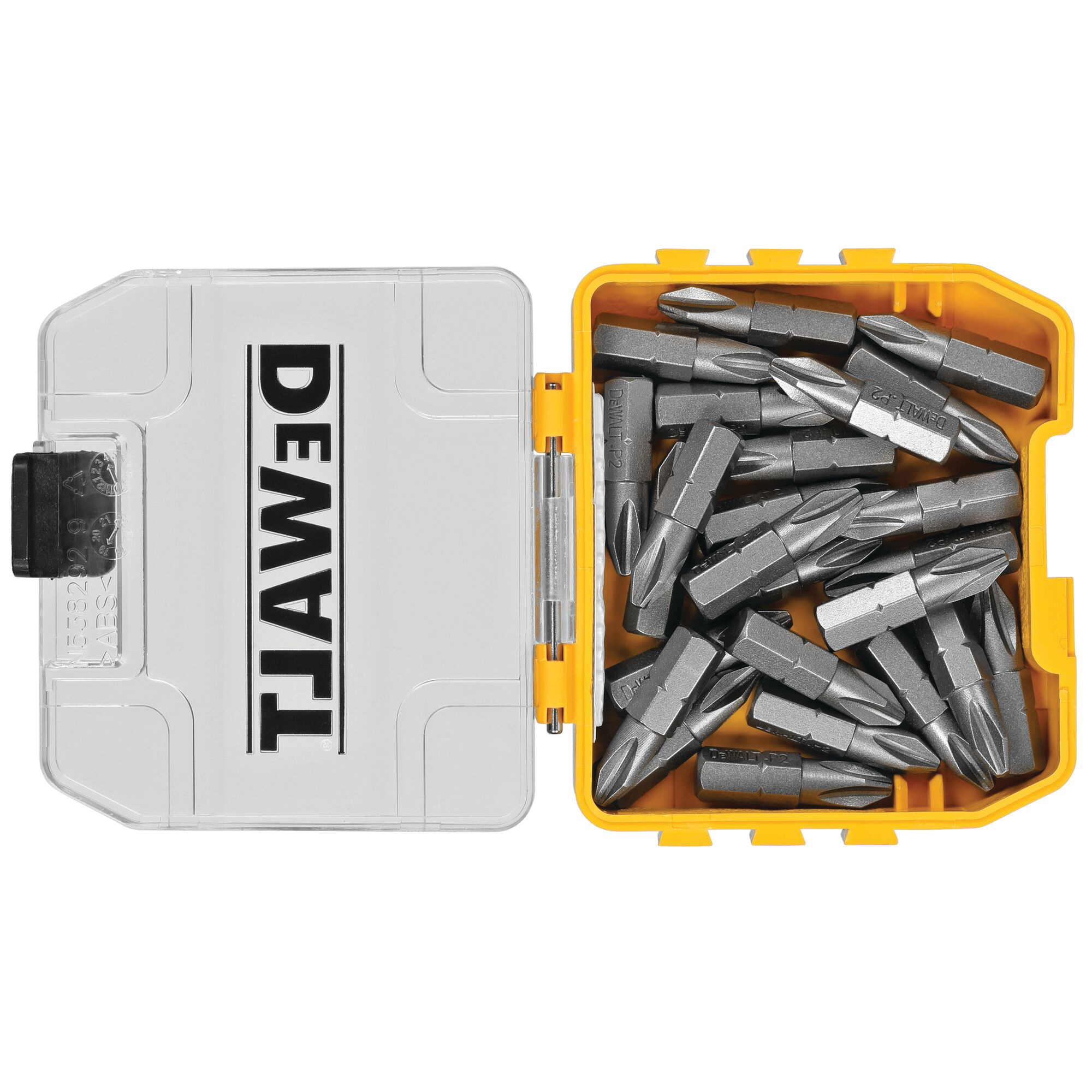 DEWALT DWAF2002B25 Insert Bit Tip, #2 Drive, Phillips Drive, 1/4 in Shank, Hex Shank, 1 in L, Tool Steel, 25/PK - 4