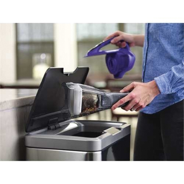 Black+Decker HLVA325JP07 Hand Vacuum, 10.8 V Battery, Lithium-Ion Battery, 2.5 Ah, Purple Housing - 4