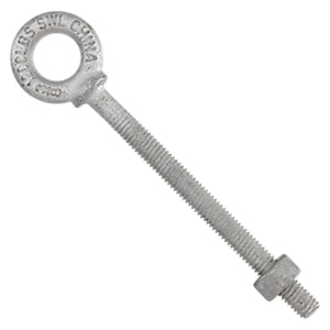 National Hardware N245-134 Eye Bolt, 3/8-16 Thread, Coarse Thread, 4-1/8 in L Thread, 3/4 in ID x 1-3/8 in OD Dia Eye - 3