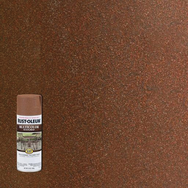 Rust-Oleum 239122 Spray Paint Texture, Solvent, Rustic Umber, 12 oz Can - 2