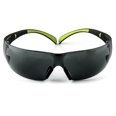 3M SF400G-WV-6 Safety Eyewear, Gray Lens, Neon Green/Black Frame, Anti-Fog, Scratch-Resistant Lens - 4