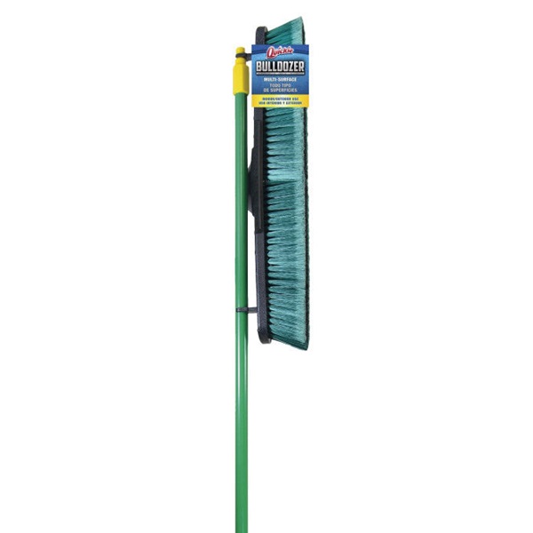 Quickie 00638 Push Broom with Scraper, 24 in Sweep Face, Polypropylene Bristle, Steel Handle - 2