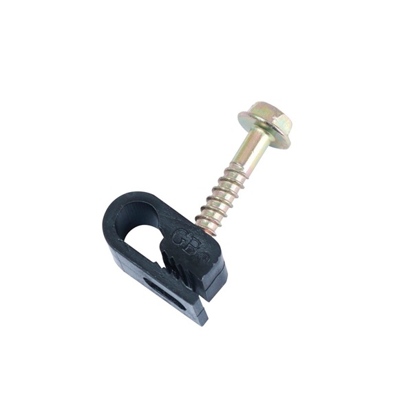 Gardner Bender PEC-31525 Coaxial Cable Clamp, Polyethylene, Black - 1