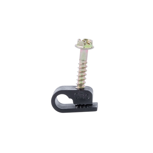 Gardner Bender PEC-31525 Coaxial Cable Clamp, Polyethylene, Black - 3