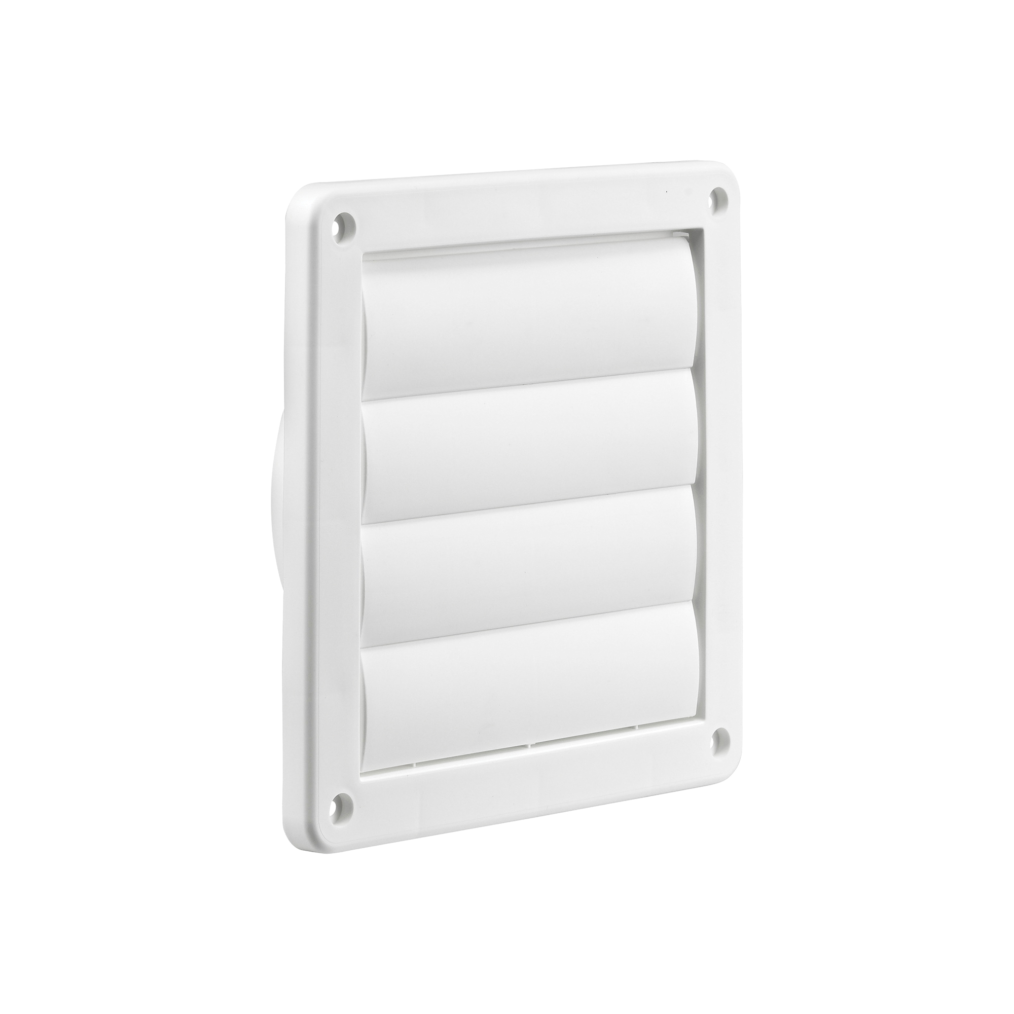 Lambro 361W Louvered Vent, 6 in W, Plastic - 2