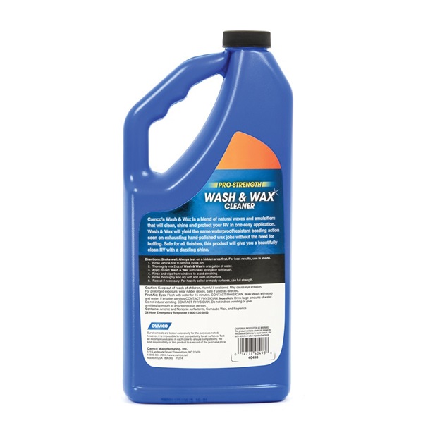 Camco USA 40493 Wash and Wax Cleaner, 32 oz Bottle, Liquid, Fresh Fragrance - 2