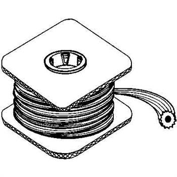 Make-2-Fit P7595 Screen Retainer Spline, 0.210 in D, 250 ft L, Vinyl, Black, Round - 2