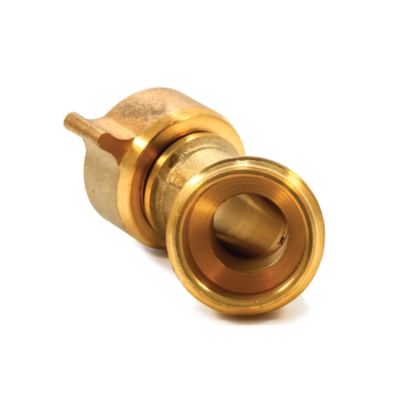 Camco USA 22605 Hose Elbow with Gripper, Male Thread x Hose Barb, Brass - 2