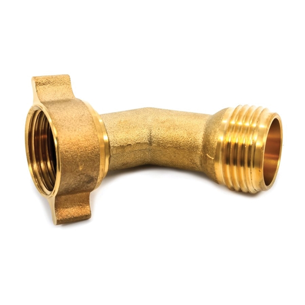 Camco USA 22605 Hose Elbow with Gripper, Male Thread x Hose Barb, Brass - 3
