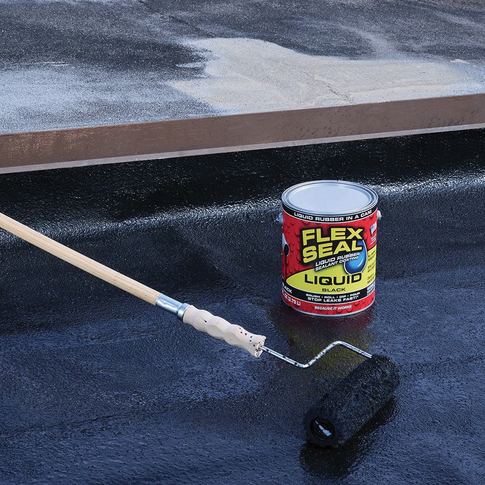 Flex Seal US855BLK01-2 Rubberized Coating, Black, 1 gal Can - 2