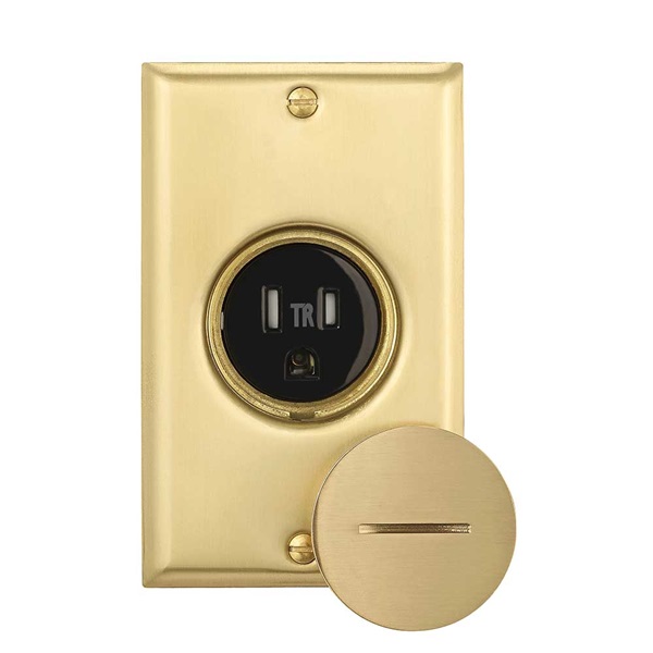 Eaton Cooper Wiring TR5797 Floor Box Receptacle, 2 -Pole, 125 V, 15 A - 1