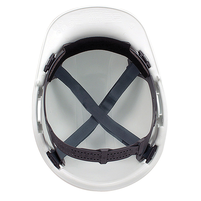 Safety Works SWX00344 Hard Hat, White, 4-Point Textile Suspension, HDPE Shell, Class: E, Slip Ratchet Adjustment Type - 2