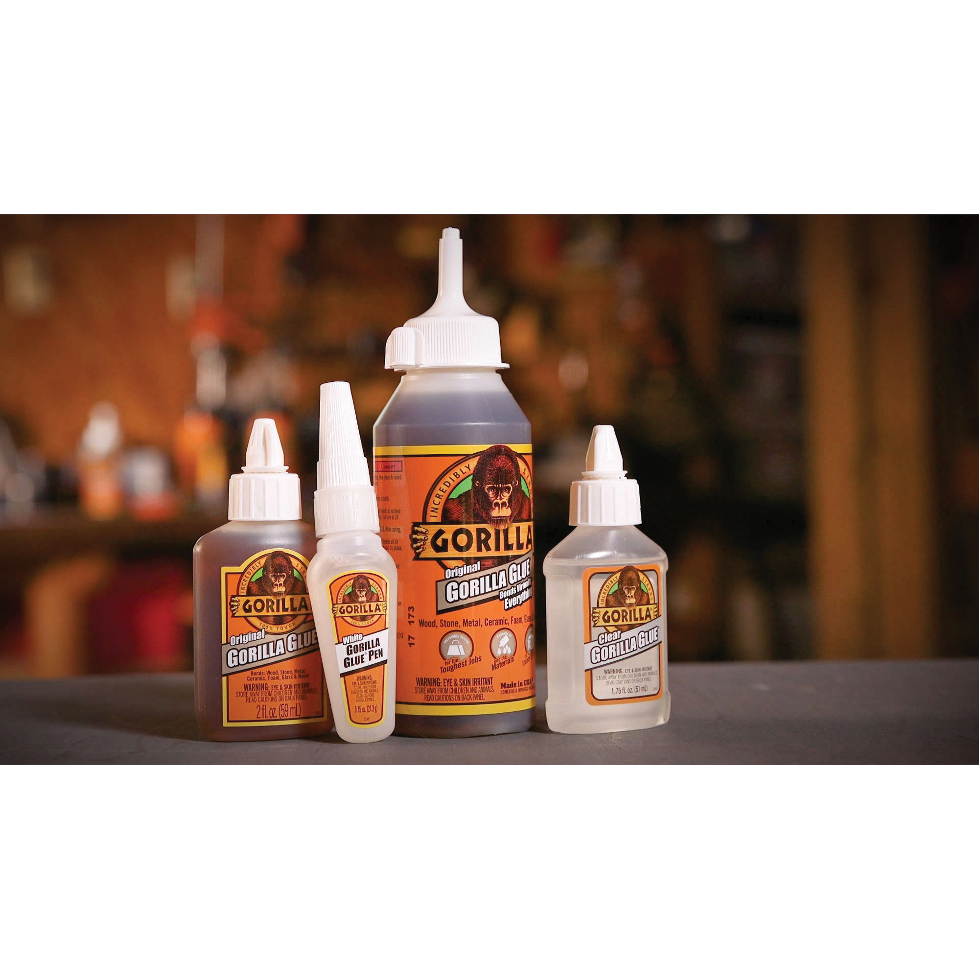Gorilla 5000201 Glue, Brown, 2 oz Bottle - 2
