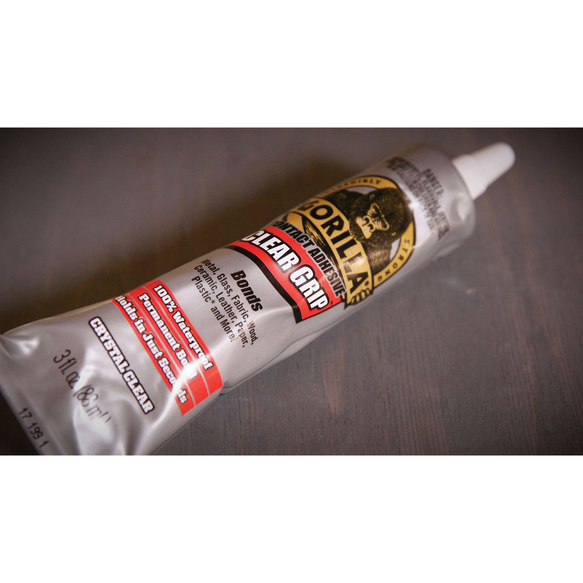 Gorilla Clear Grip 8040002 Contact Adhesive, Liquid, Characteristic, Clear, 3 oz Tube - 2