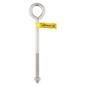 National Hardware N221-671 Eye Bolt, 3/8-16 Thread, Coarse Thread, 3 in L Thread, 1 in ID Dia Eye, 6.35 in L Shank - 2
