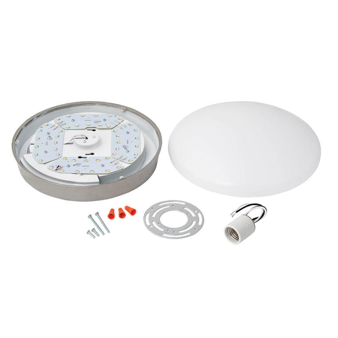 ETI 54652141 Spin Light Fixture, 120 VAC, 22 W, 1 -Lamp, LED Lamp, 1600 Lumens, 4000 K Color Temp - 3