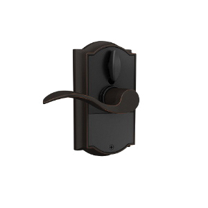 Schlage FE Series FE695VCAMXACC716 Electronic Entry Lock, 19 Number of User Codes, 1/2 in Projection, Wave Design, Metal - 3