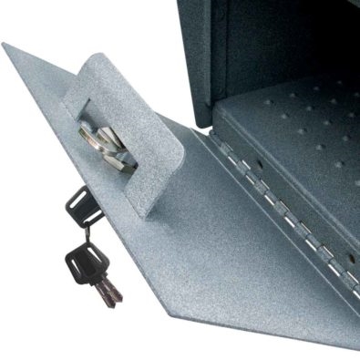 Mail Boss Packagemaster 7106 Series Mailbox, Black, Steel, Powder-Coated, 11-1/4 in W, 21 in D - 3