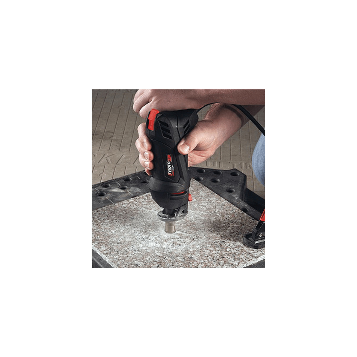Rotozip SS355-10 Spiral Saw Tool Kit, 5.5 A, 1 in Cutting Capacity, 1/8, 1/4 in Chuck, Keyed Chuck, 30,000 rpm Speed - 3